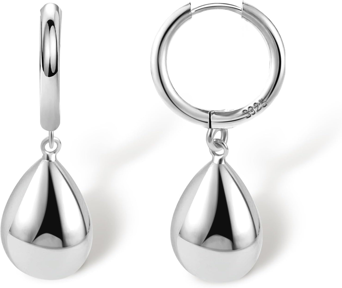 925 Sterling Silber Tropfen Ohrringe für Frauen Mädchen Wassertropfen #OWK011